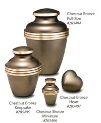brass urns